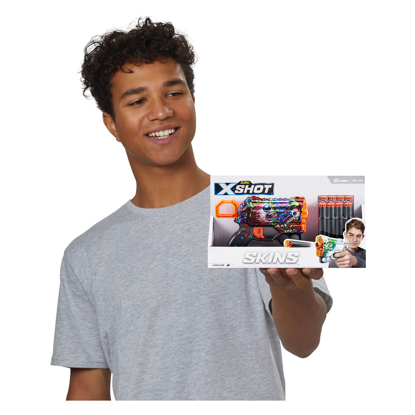 X-Shot Skins Menace met 8 Darts