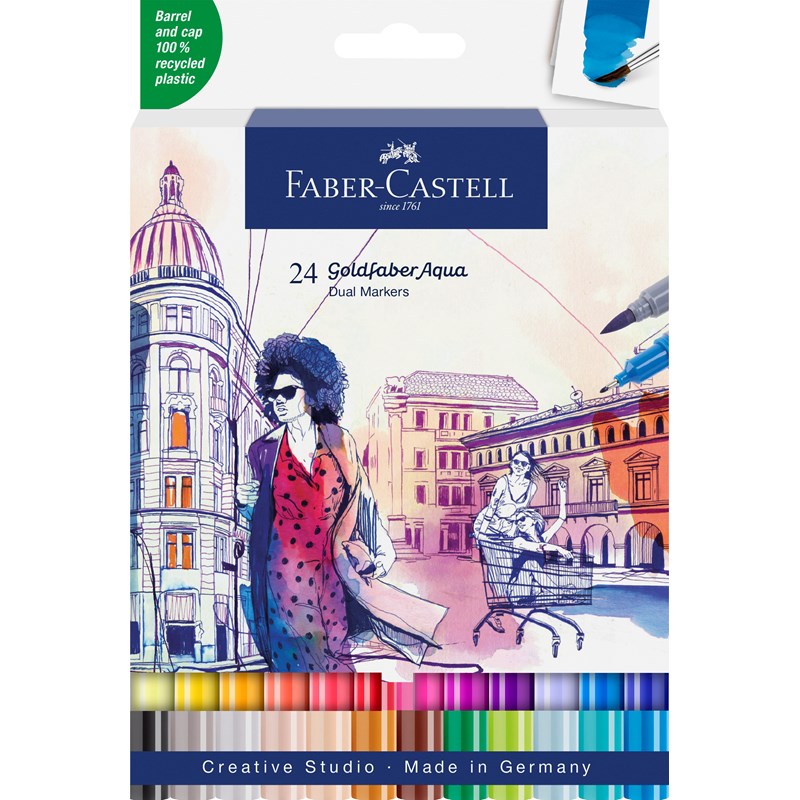Faber-Castell<br>Tusser Goldfaber Dual 24 stk.