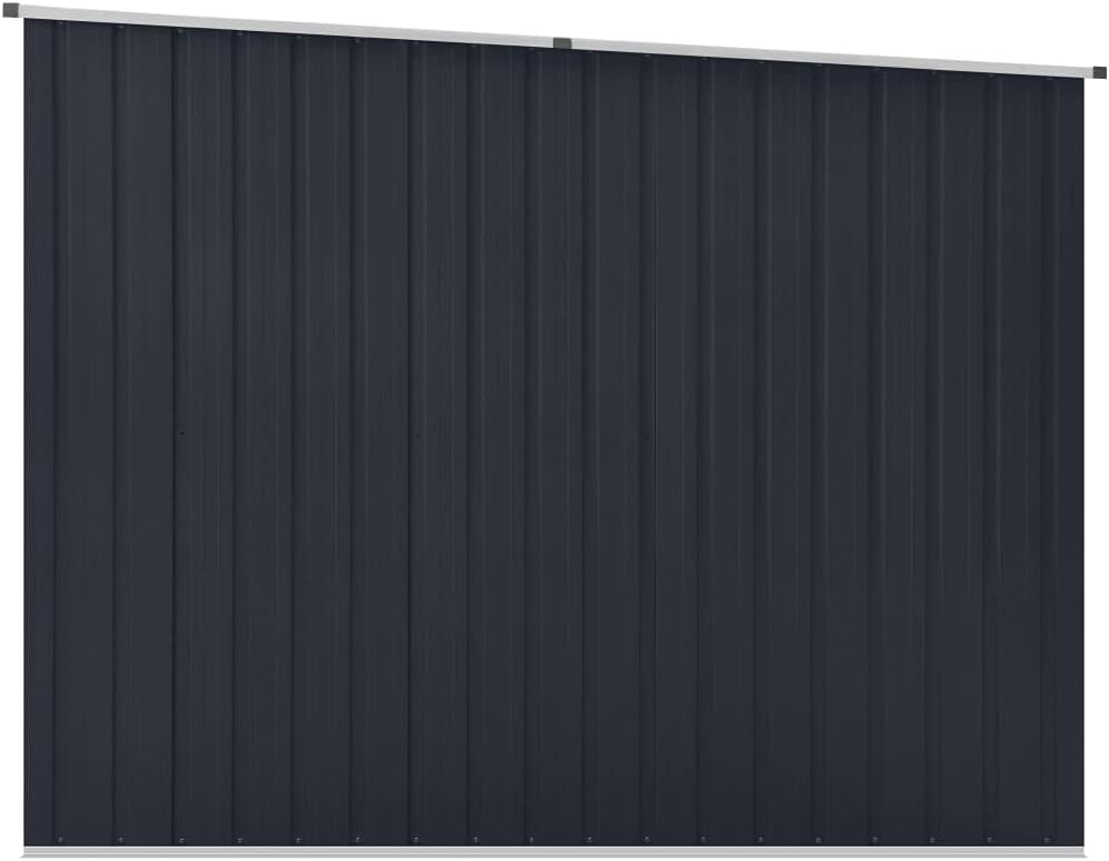 INLIFE Gerätehaus Anthrazit 195x198x159 cm Verzinkter Stahl