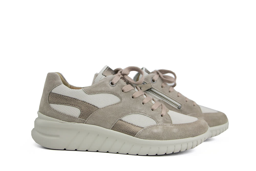 Hartjes Wave Shoe Birke Beige Velour Nappa