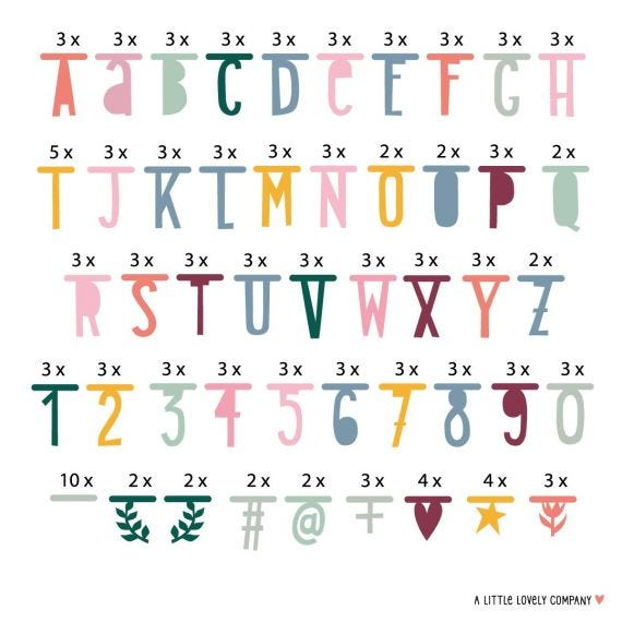 Letterbanner Boho Boho