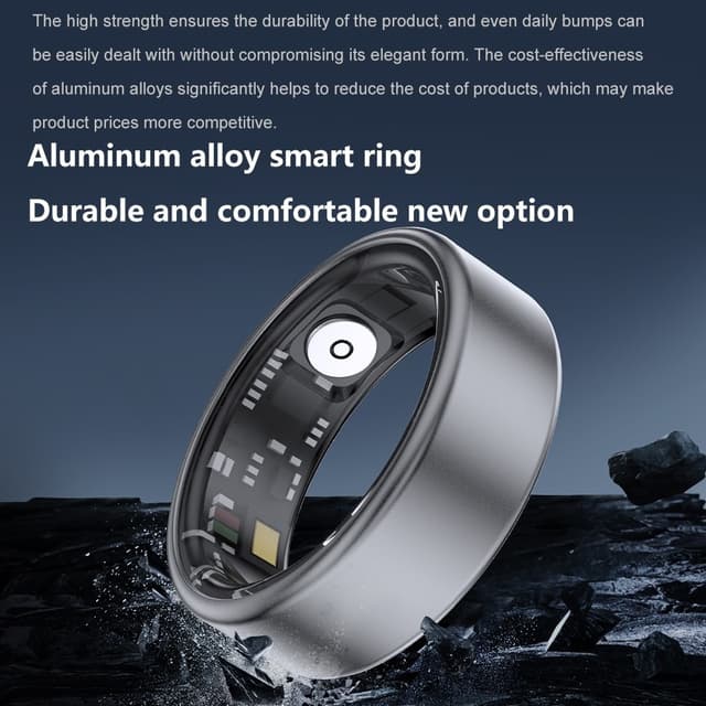 Smart Ring Bluetooth Finger Health Tracker 18,2 mm indvendig diameter