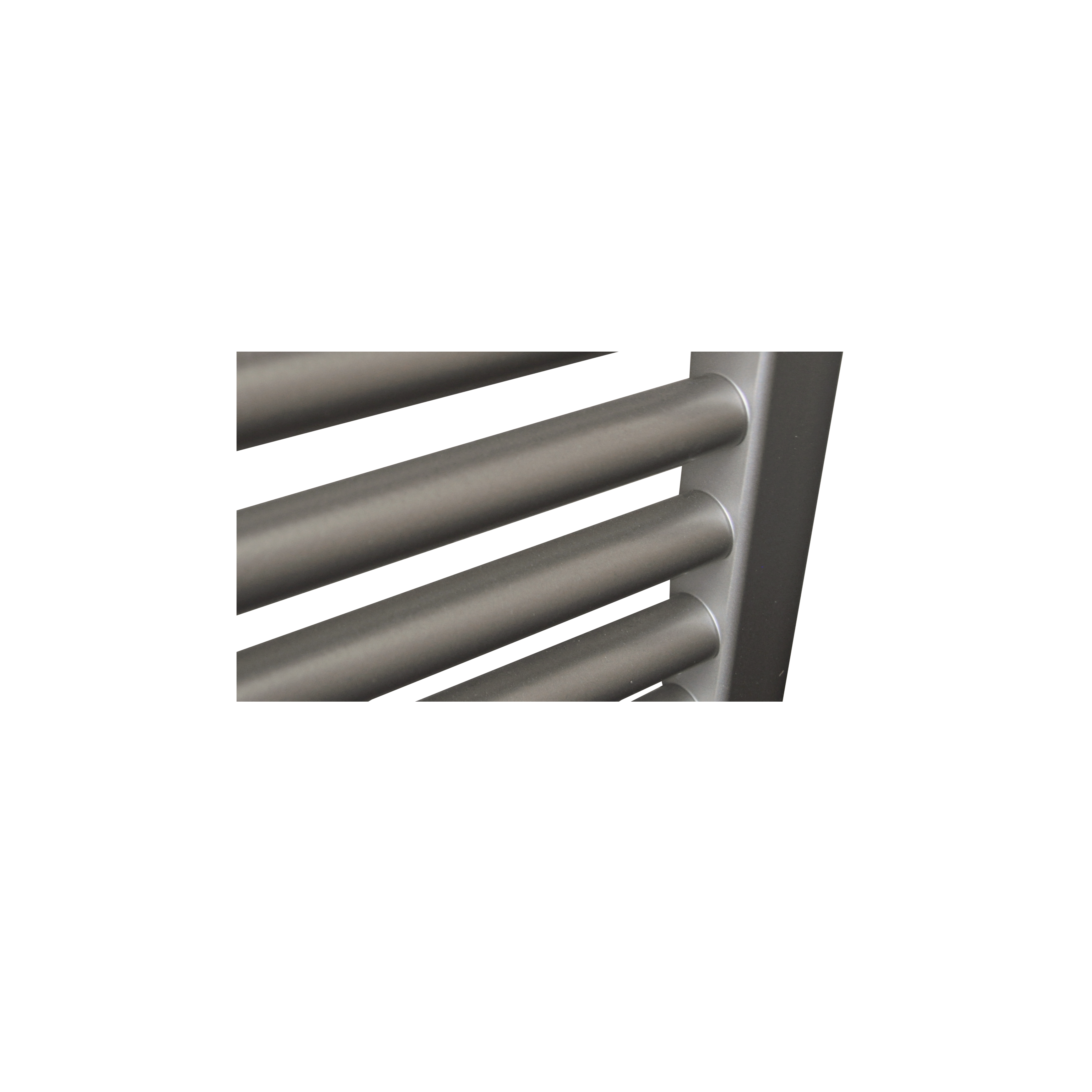 Sanicare HVS elektrische radiator 60x172cm inox-look met afstandsbediening en thermostaat zwart rechtsonder