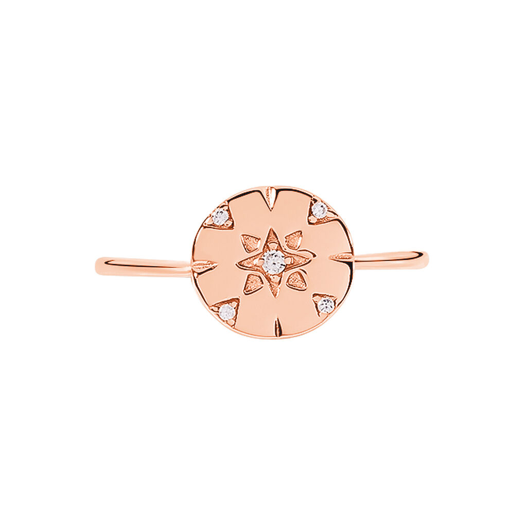Bague Erinna Argent Rose Oxyde De Zirconium