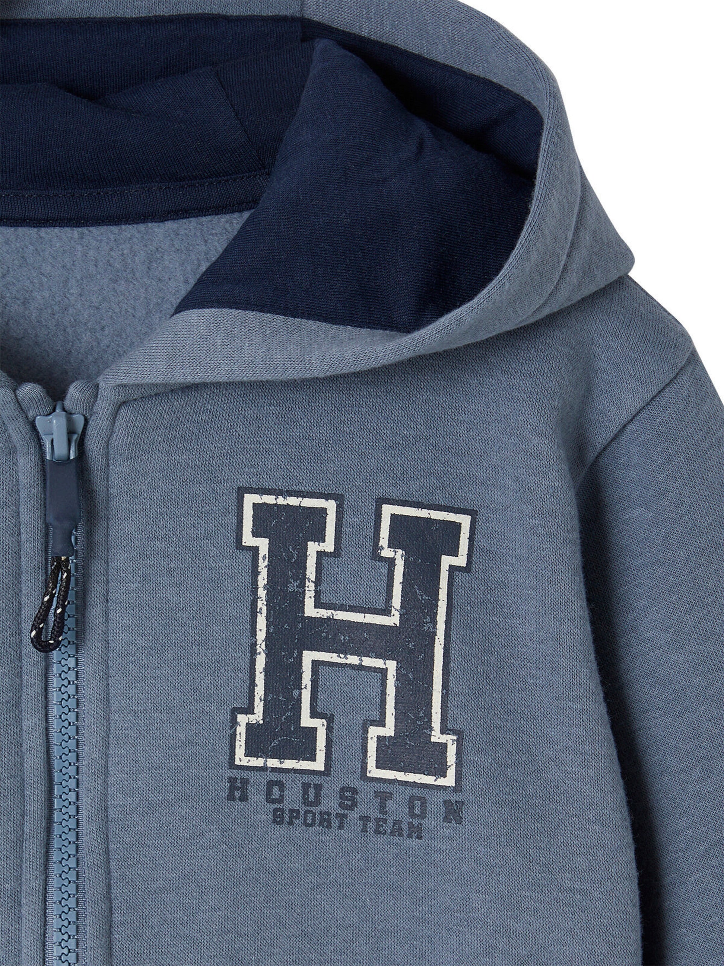 Vertbaudet Jungen Sportjacke mit Kapuze graublau