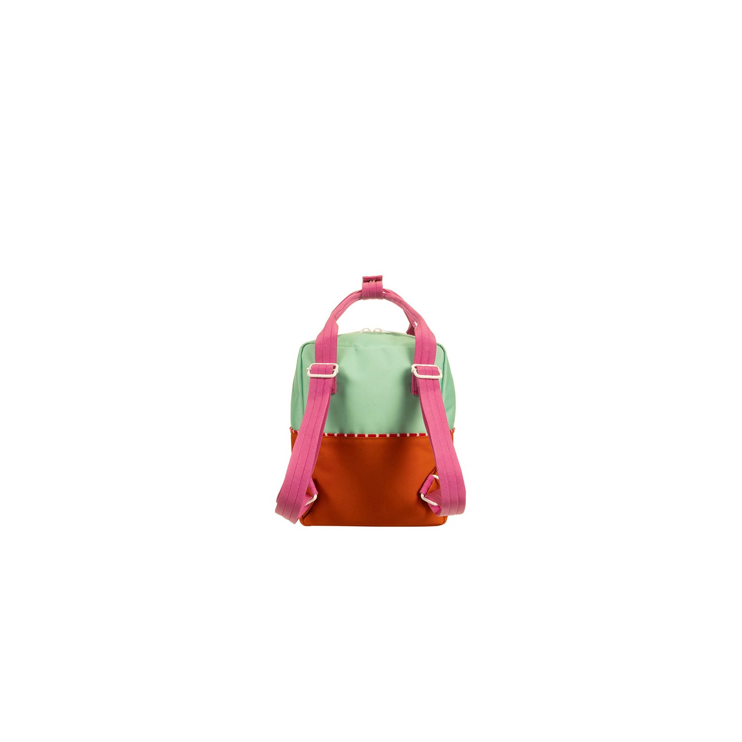 Sticky Lemon Better Together Colourblocking Backpack Small towel green gravel orange