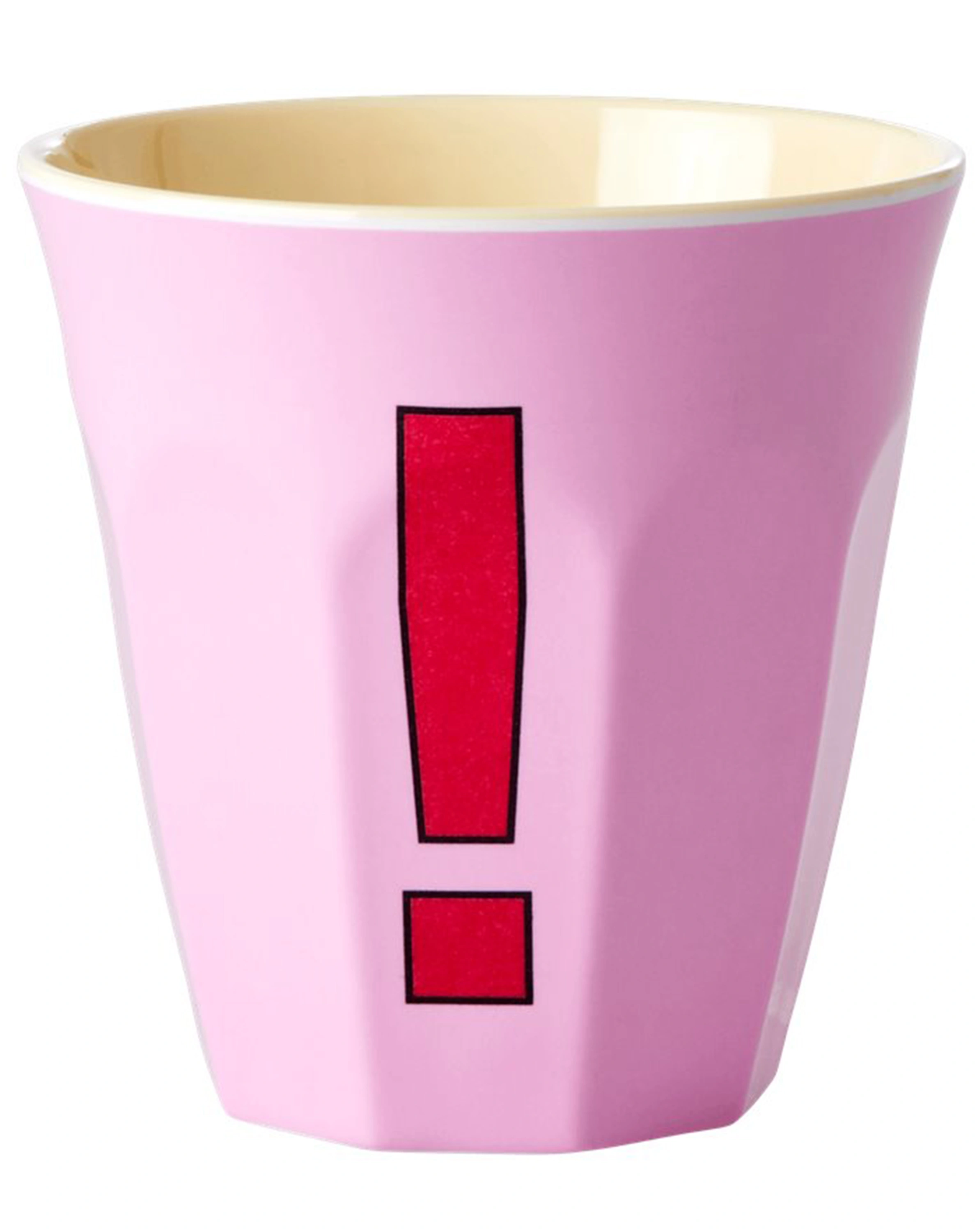 Melamin-Becher EXCLAMATION MARK - MEDIUM in pink