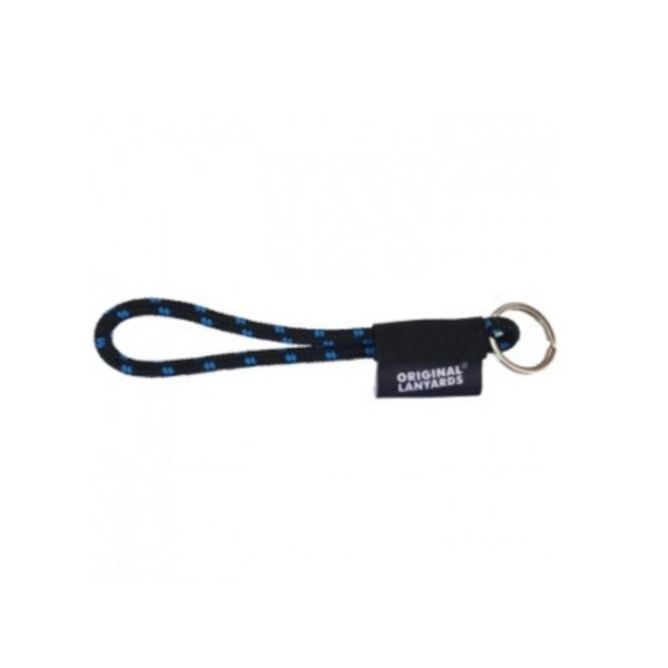 Fita Lanyards Nautic Short Preto / Azul ø7 x 175 mm - FITALAN1018