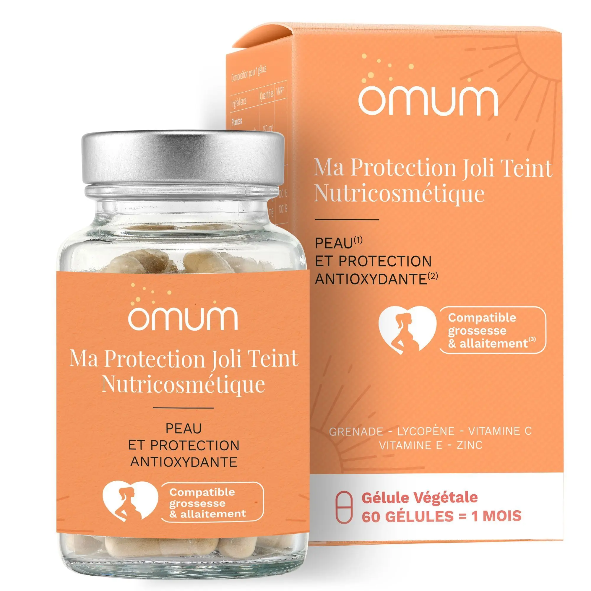 Omum - Ma Protection Joli Teint Nutricosmétique Protège & Répare 60 Gélules - Nouveautés