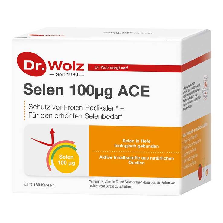 Selen ACE 100 µg 180 Tage Kapseln, 180 St