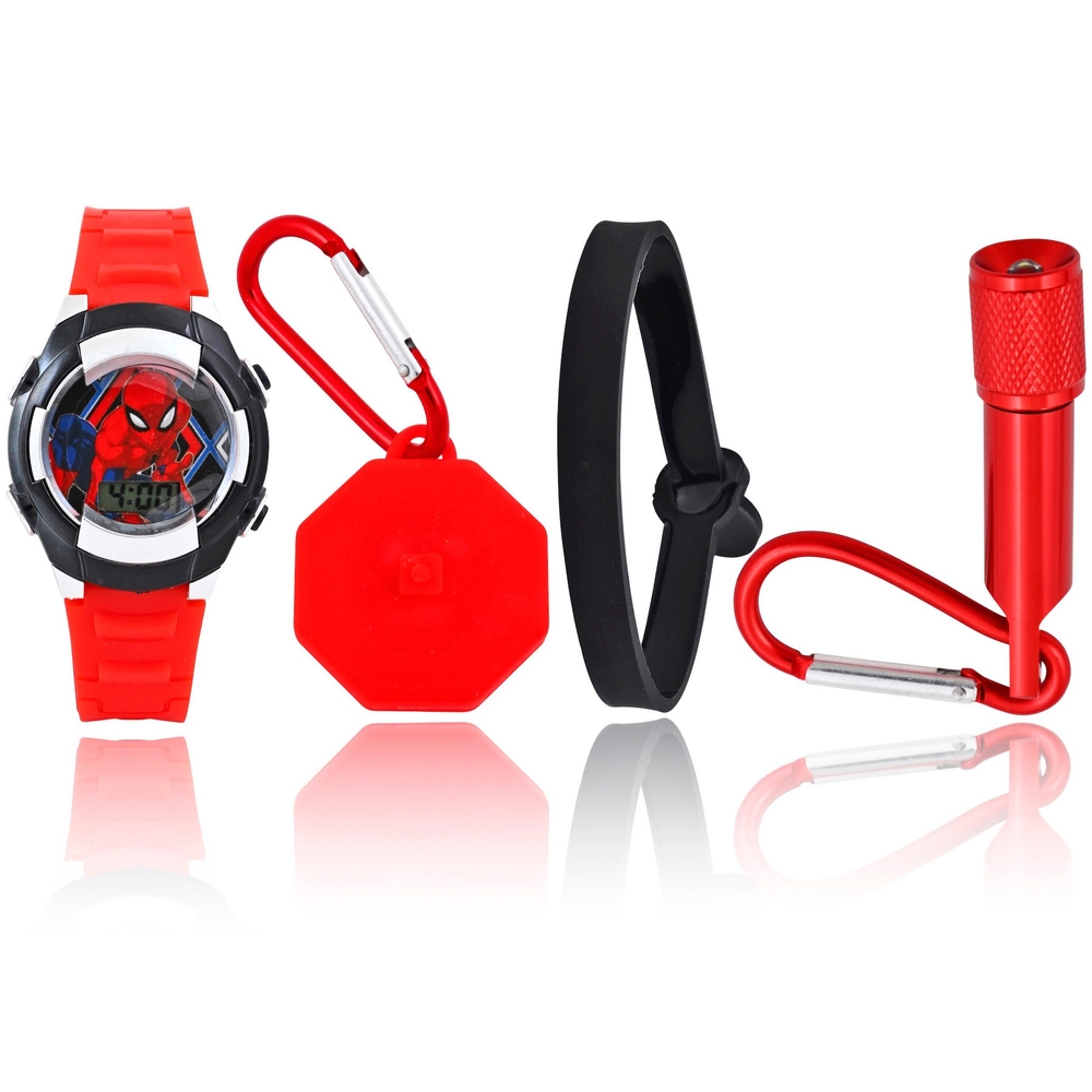 Spiderman Blinkende LCD-Uhr Mega-Set