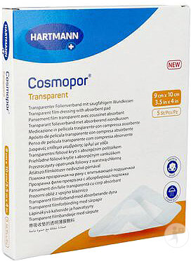Hartmann Cosmopor Transparent Pansement Avec Coussinet Absorbant 9x10cm 5 Pièces