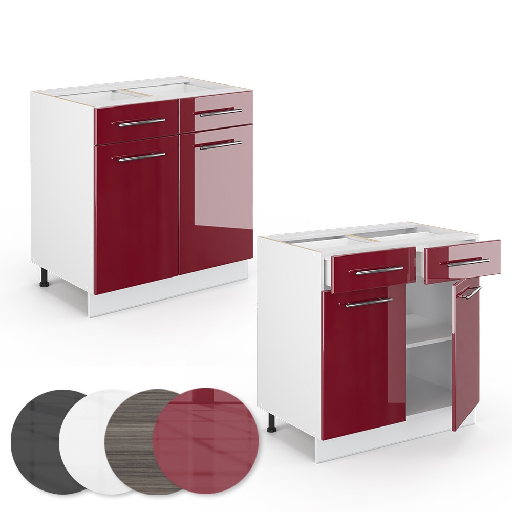 VICCO Schubunterschrank 80 cm Küchenschrank Hängeschrank Küchenzeile Fame-Line