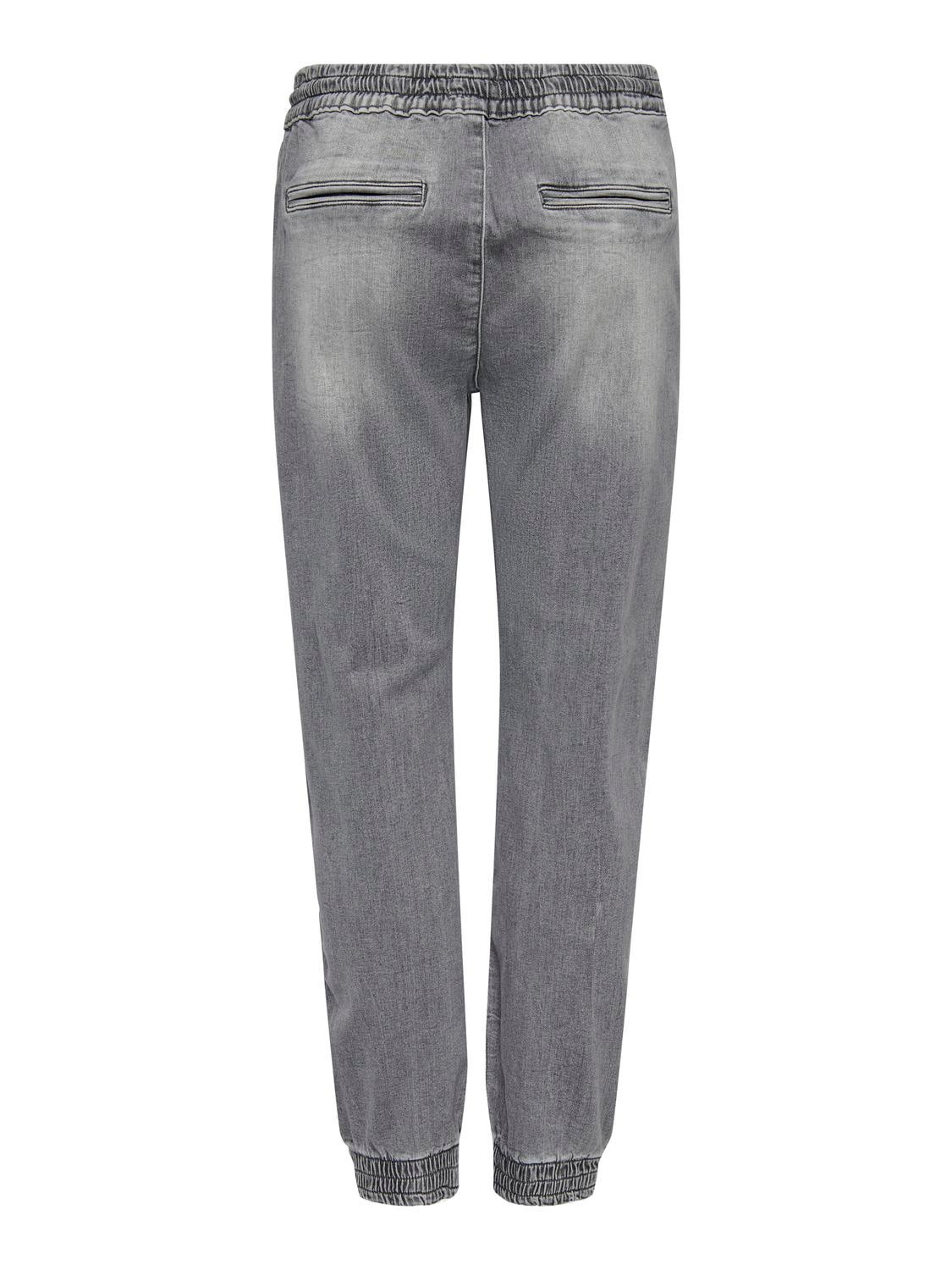 ONLKELDA Mittlere Taille Karotte Jeans Light Grey Denim