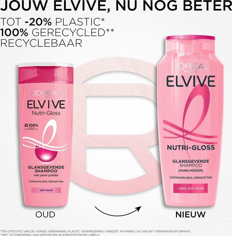 L'Oréal Paris - Elvive Nutri-Gloss - Shampoo - Glanzend - 300ml