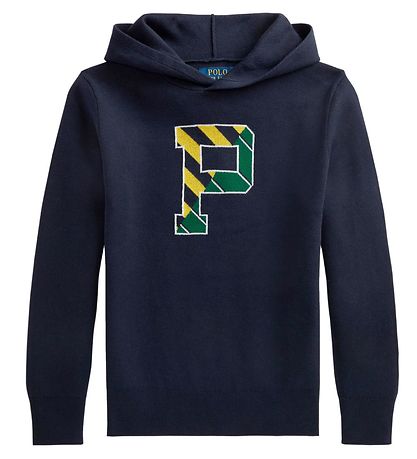 Polo Ralph Lauren H?ttetr?je - Strik - Letterman - Navy m. Gul/G