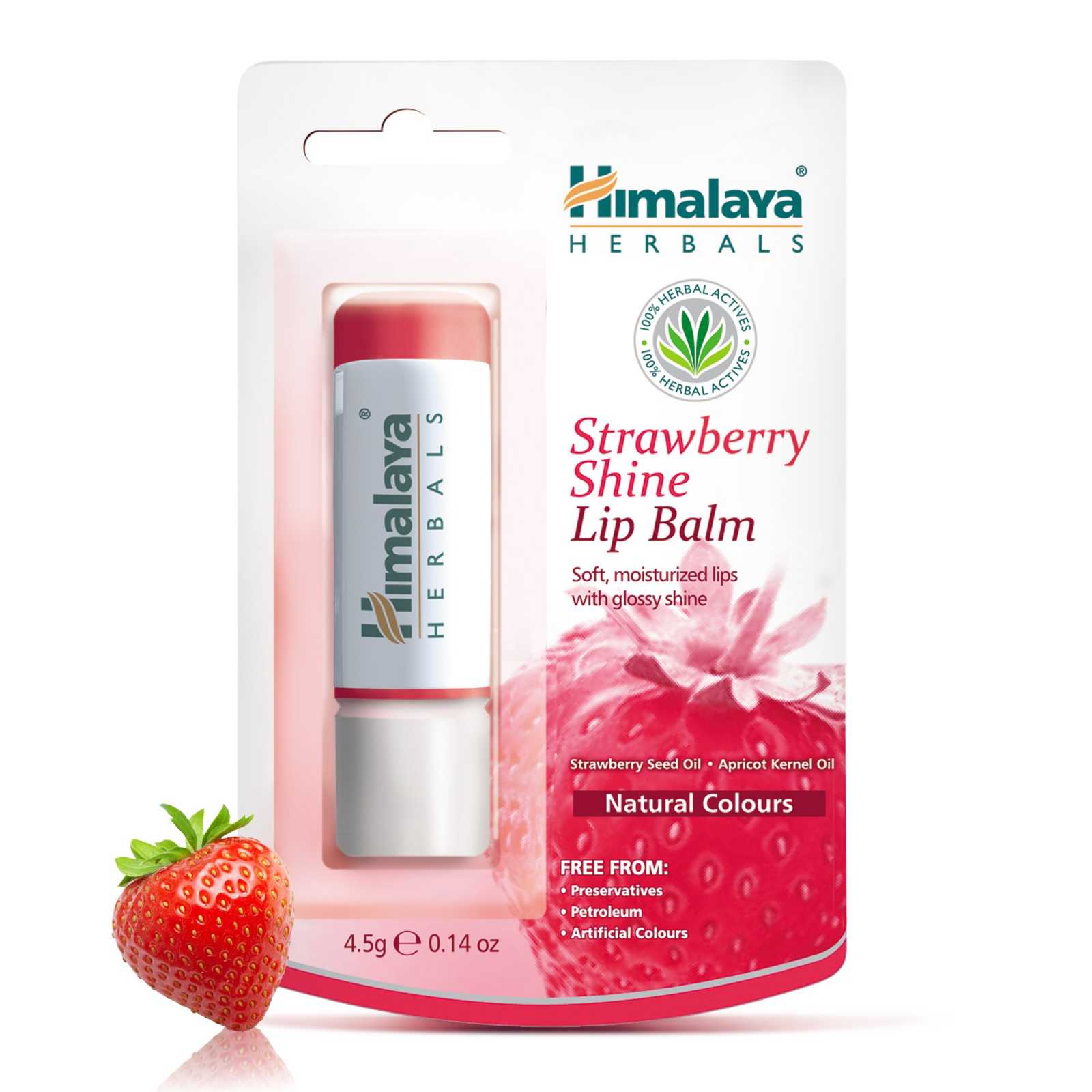 Bálsamo labial Himalaya Strawberry Shine 4,5g
