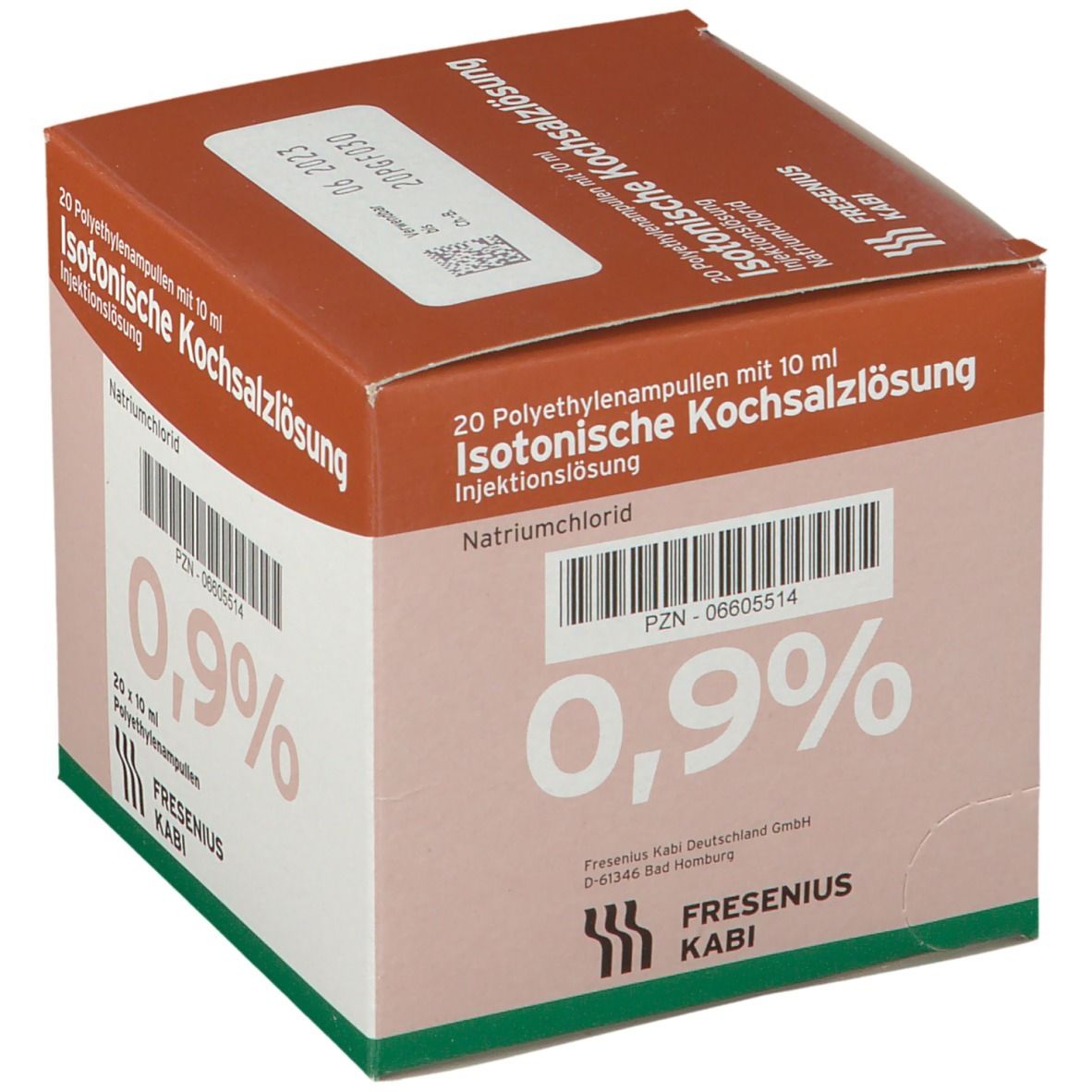 Isotonische Kochsalzlösung 0,9% Plastikampulle