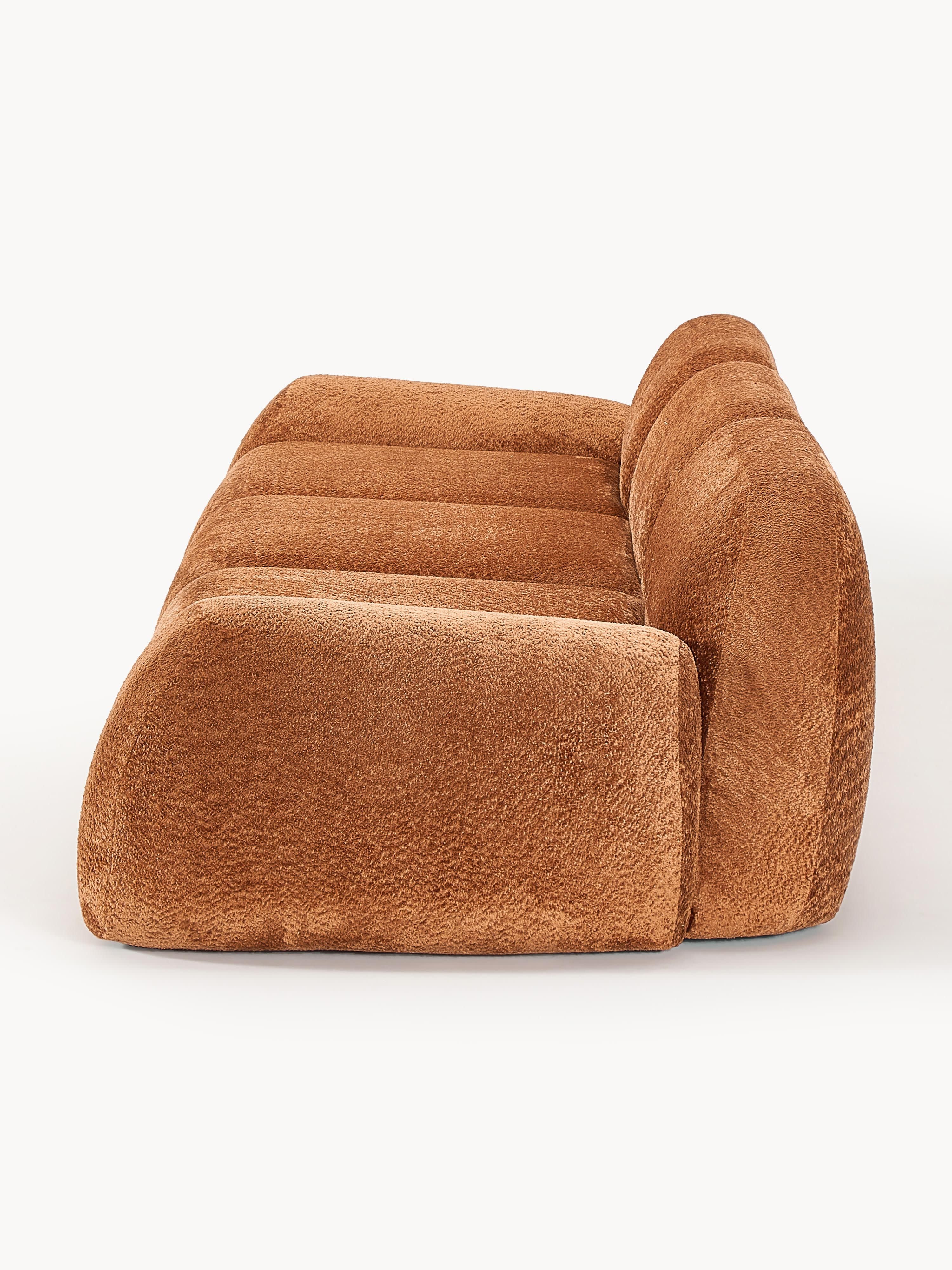 Modulaire bank Wolke (4-zits) van teddy-bouclé
