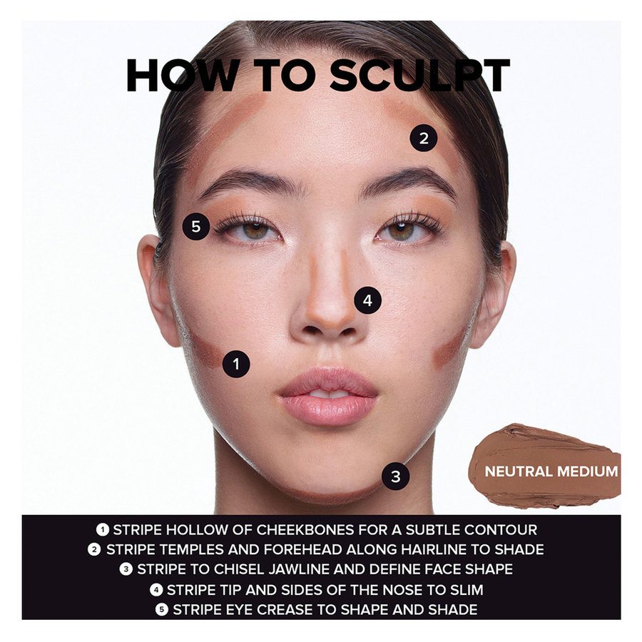 Nudestix Tinted Blur Sculpt Stick Nude Neutral Medium 6,2g