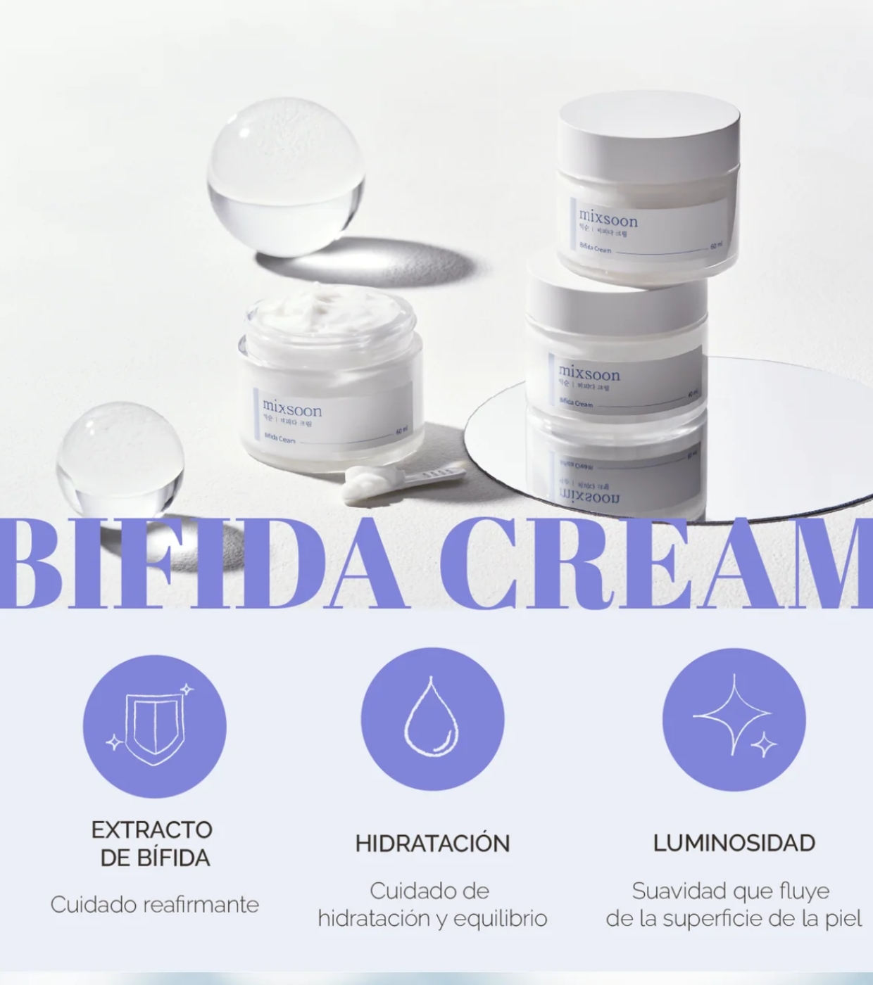 Mixsoon - Creme facial hidratante Bifida Cream
