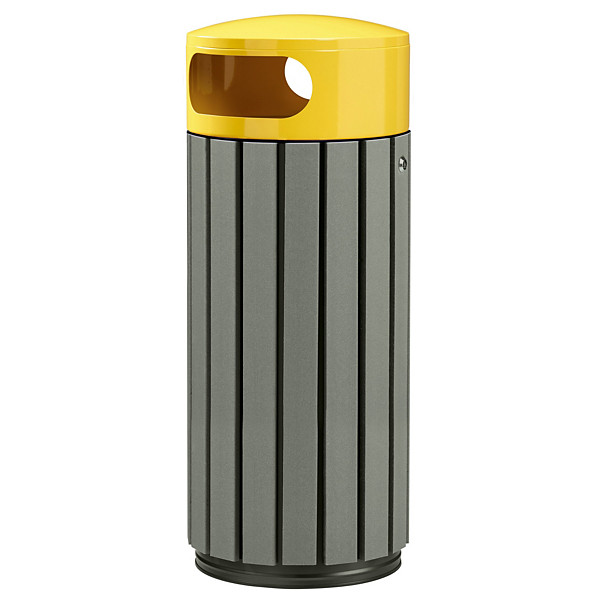 ROSSIGNOL Corbeille a poser ou à fixer zeno etik - 60 L -  latte recycle / jaune colza