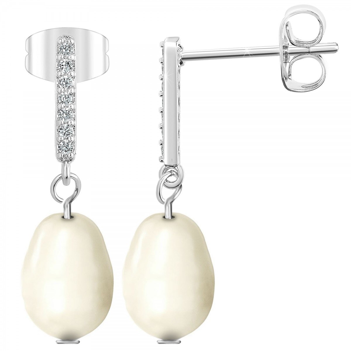 Boucles d'oreilles SC Crystal ornées de Cristaux scintillants