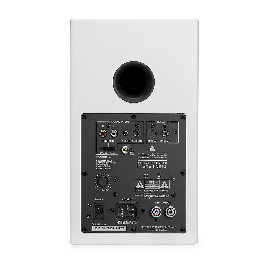 Rega Planar 1 Plus Noir + Triangle Elara LN01A Blanc mat