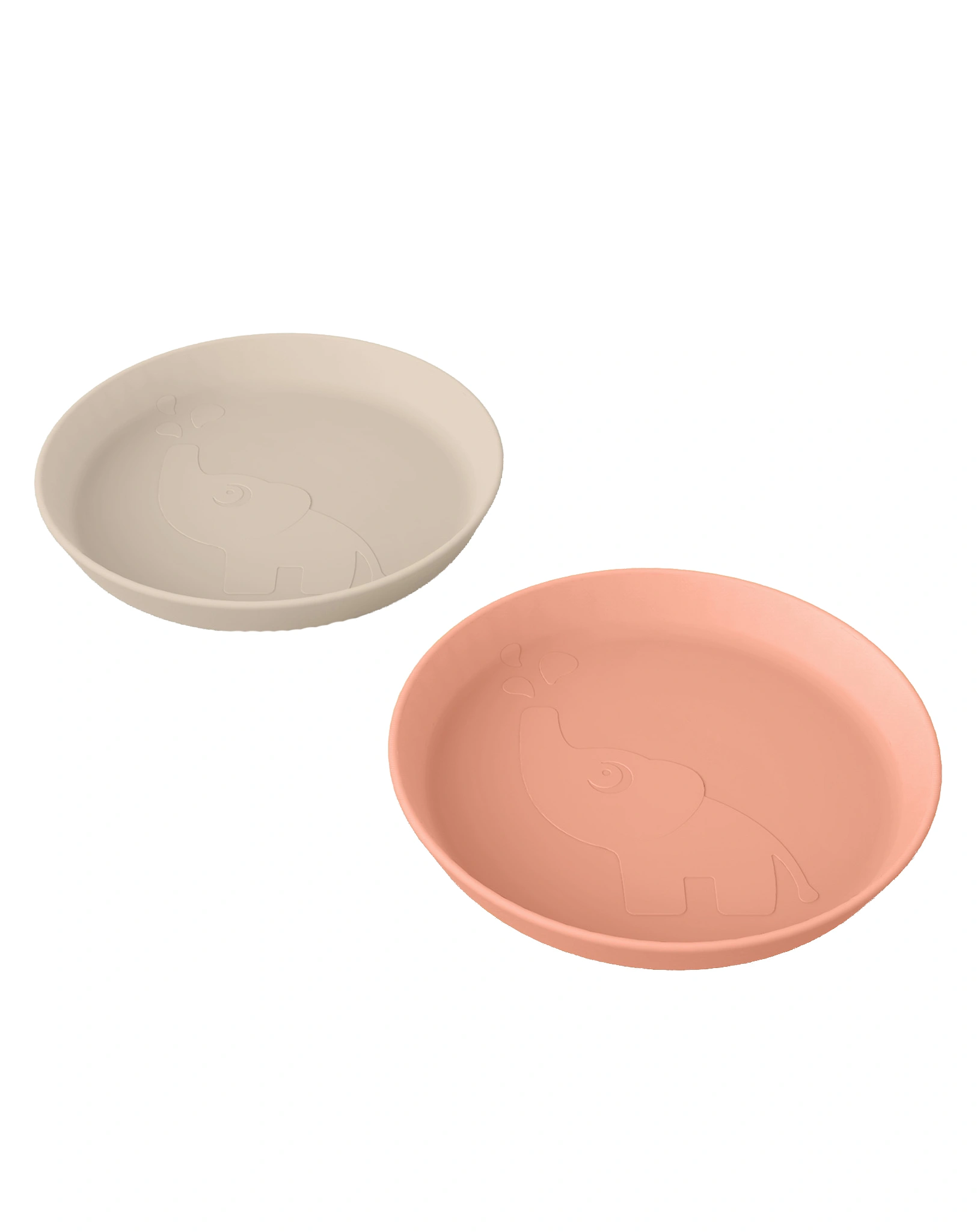 Kunststoff-Teller KIDDISH - ELPHEE 2er Pack in sand