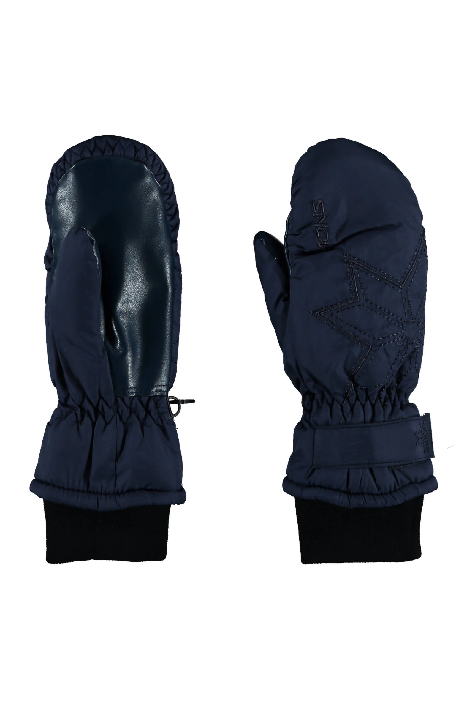 Sarlini wanten met borduursels donkerblauw