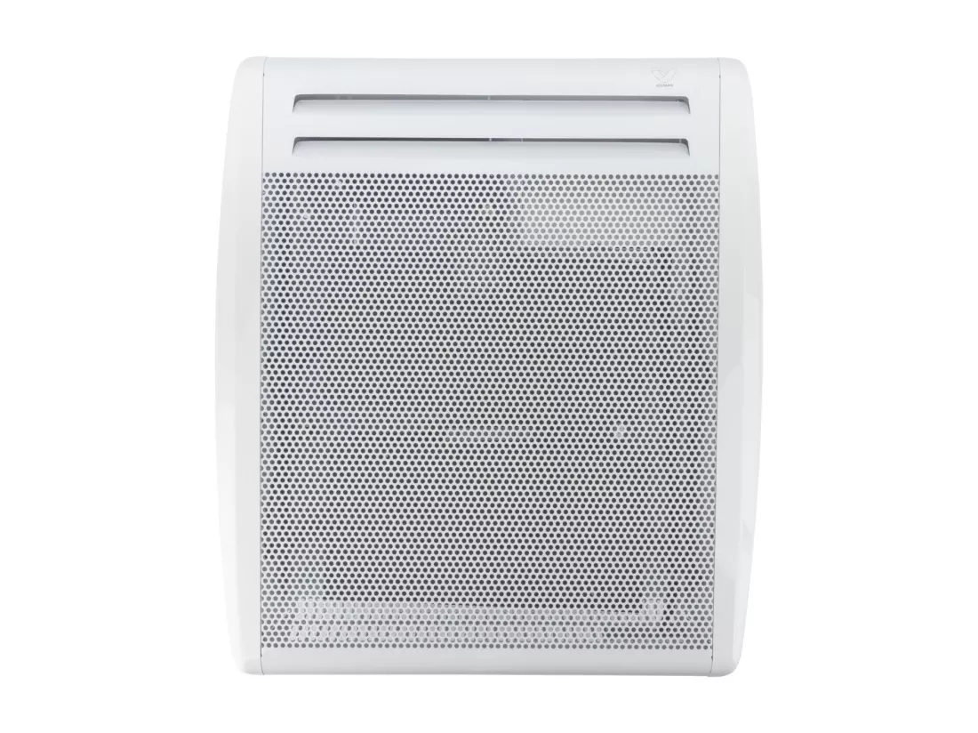 Chauffage électrique rayonnant Blanc 500W - thermostat intégré - Voltman