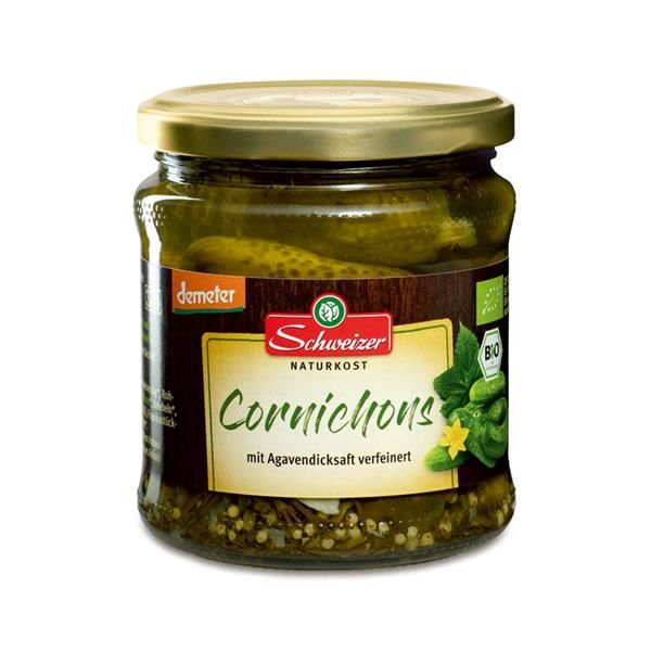 Cornichons Bio (Pepinos Pequenos) - Frasco