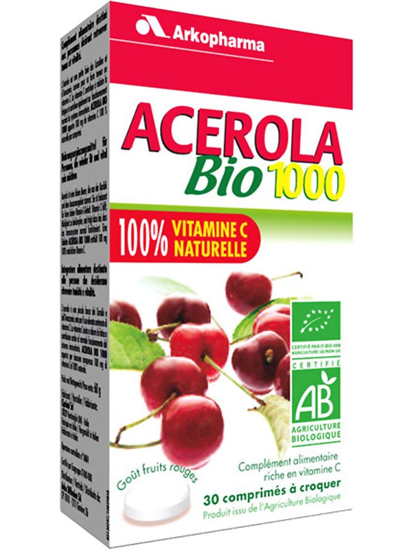 ARKOVITAL Acerola Arkopharma 1000 mg<br>30 Stück, Tablette, Bio