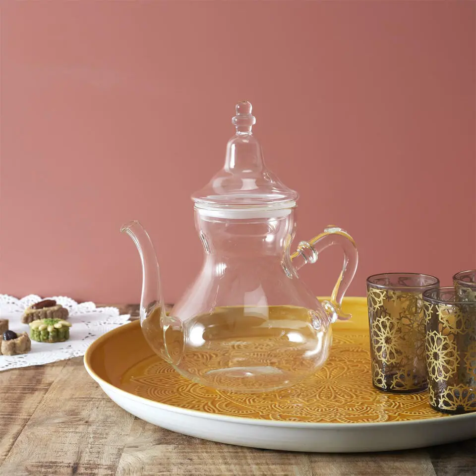 Home Deco Factory Theepot Marrakesh - transparant - 800 ml