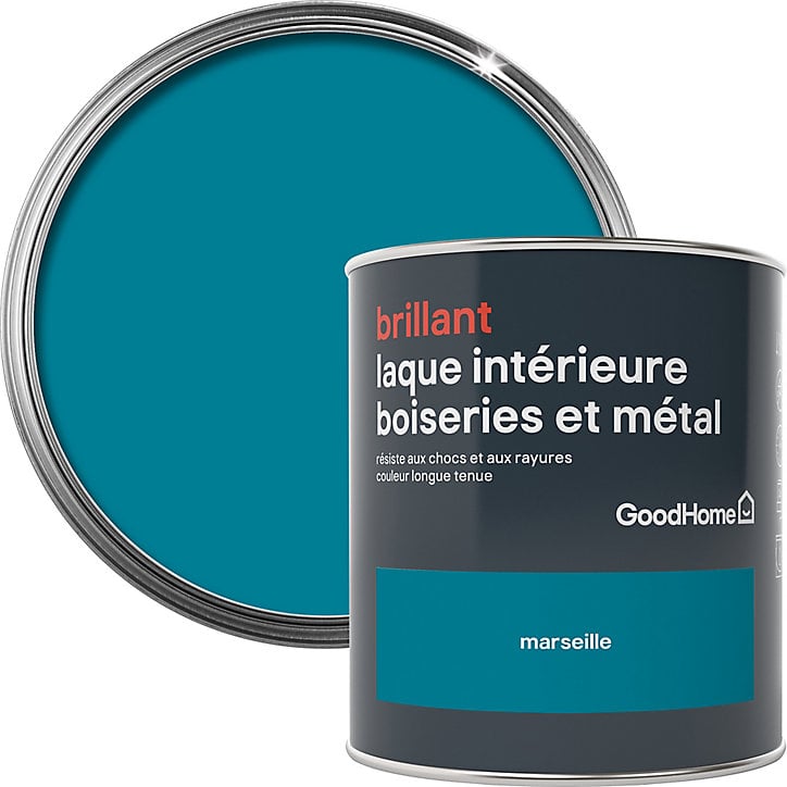 Laque boiseries et métal GoodHome Marseille Brillant 0,75L