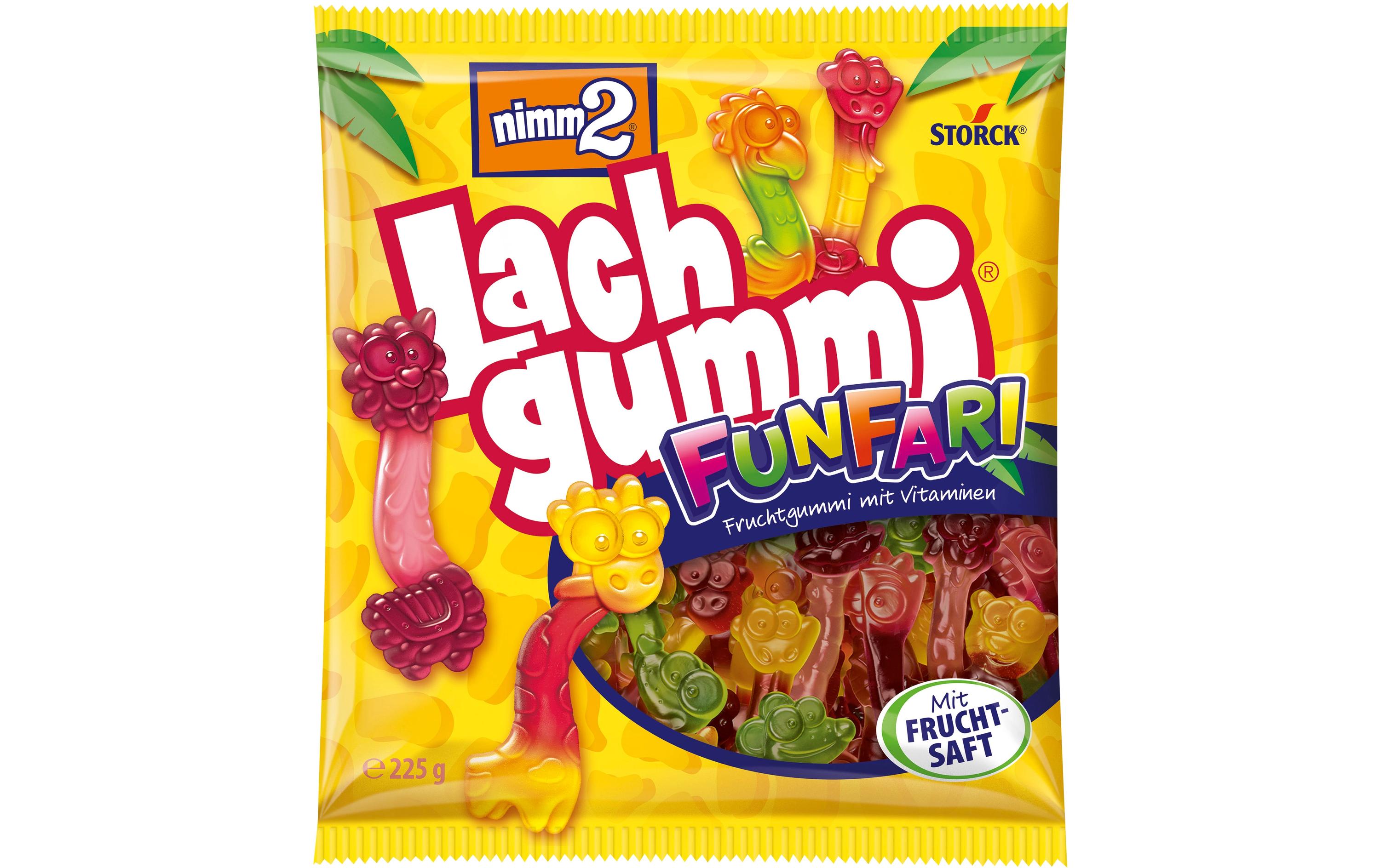 Nimm2 Lachgummi FunFari 225 gFruchtgummi mit Vitaminen