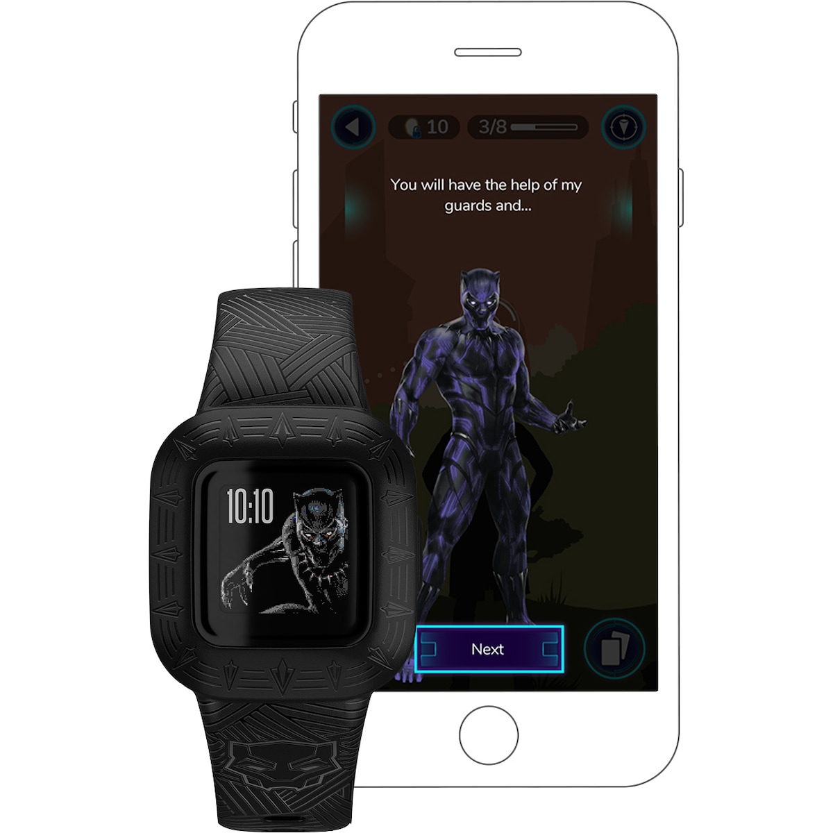 Garmin Vivofit Jr. 3 aktivitetsmåler for barn (Black Panther)