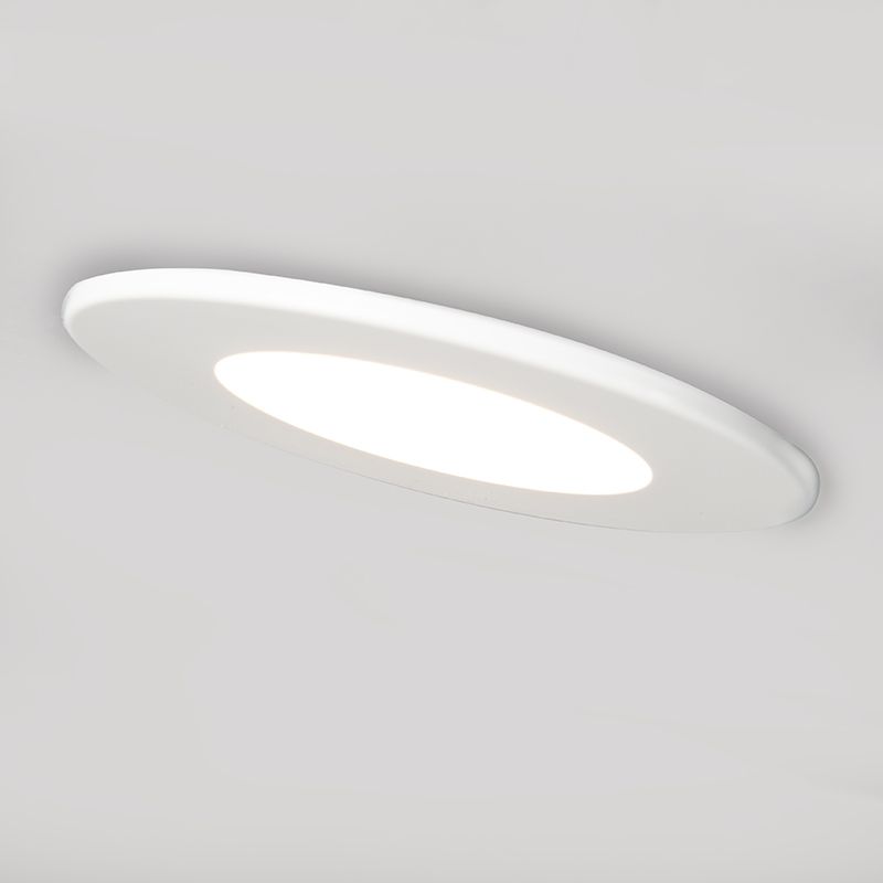 Set van 3 badkamer inbouwspots rond LED 5W wit waterdicht - Blanca