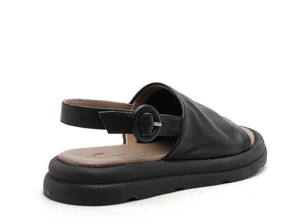 Lune et l autre nu pieds plats femme emma noir