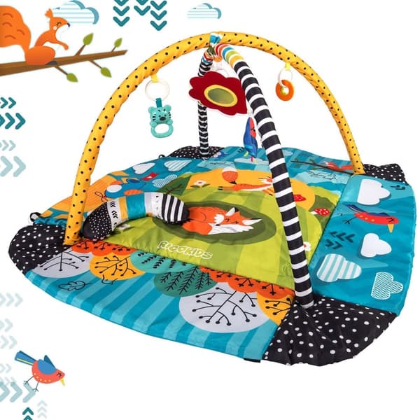 Interaktiv og pedagogisk lekematte 110 x 100 cm, Räven Ricokids