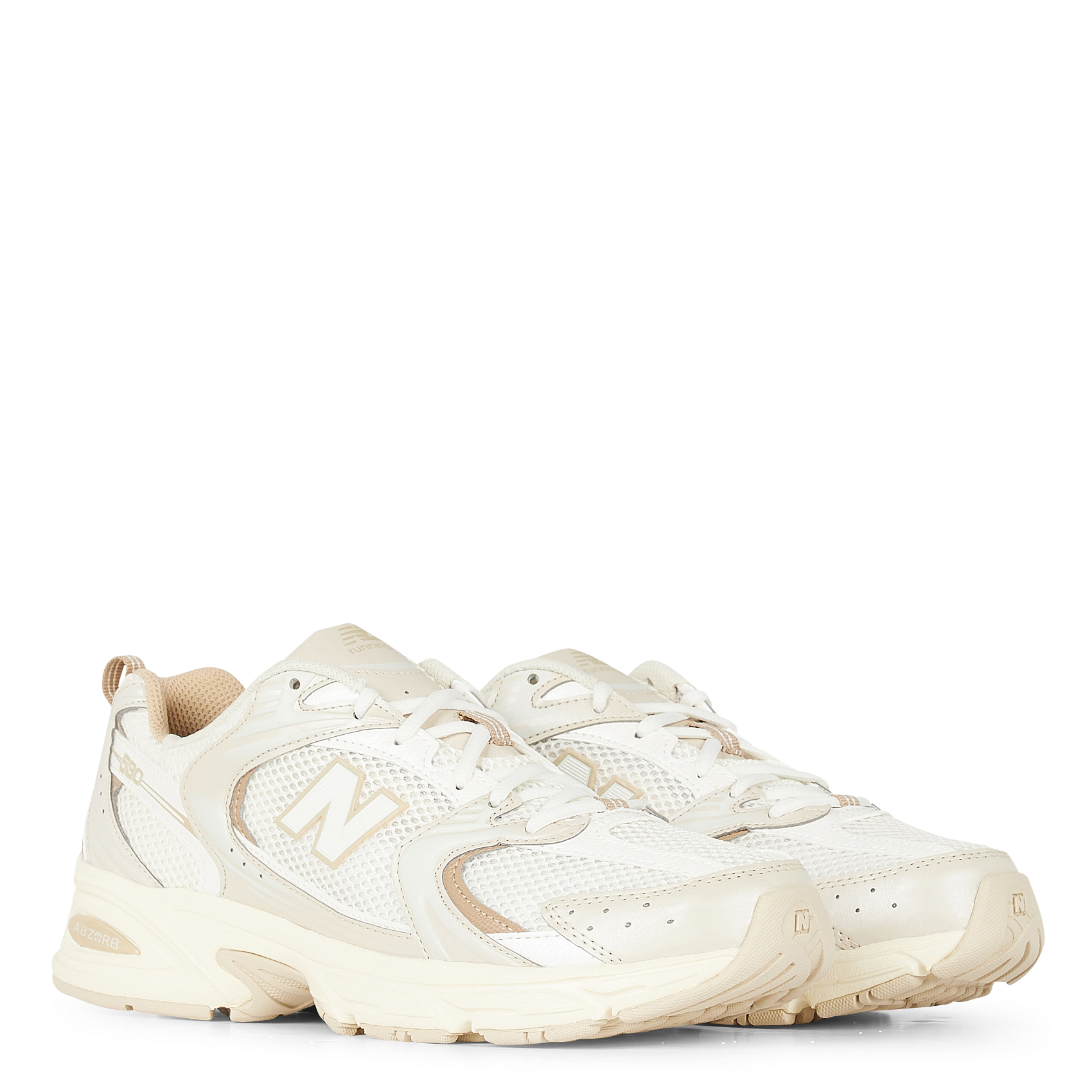 530 - Baskets basses en mesh | Beige