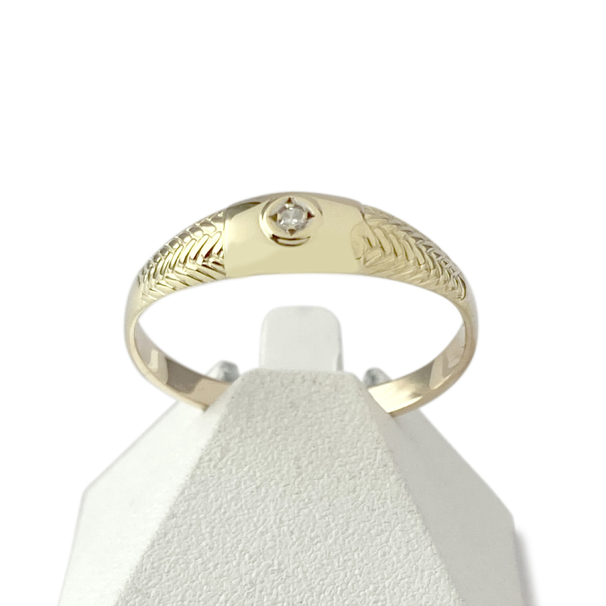 Bague d'occasion or 585 jaune diamant