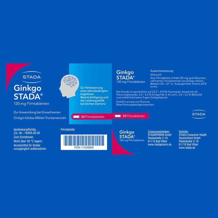 Ginkgo STADA® 120 mg Filmtabletten, 30 St