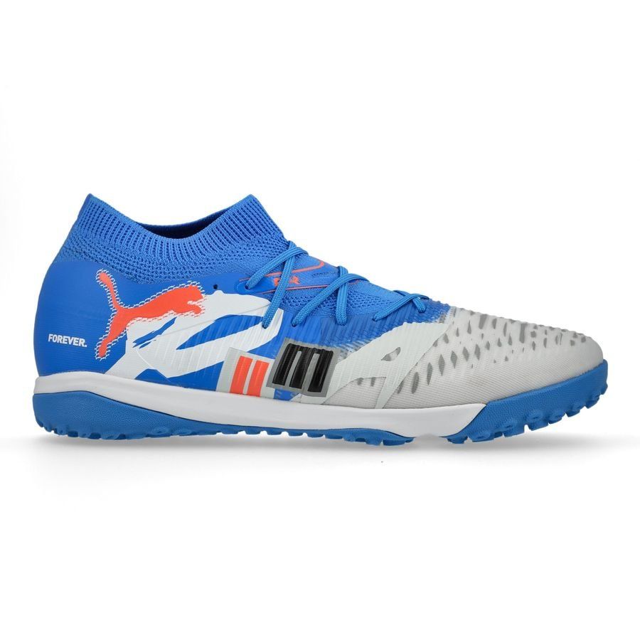 PUMA Future 8 Match TT Forever - Blanc/Bleu/Gris/Noir/Glowing Red ÉDITION LIMITÉE