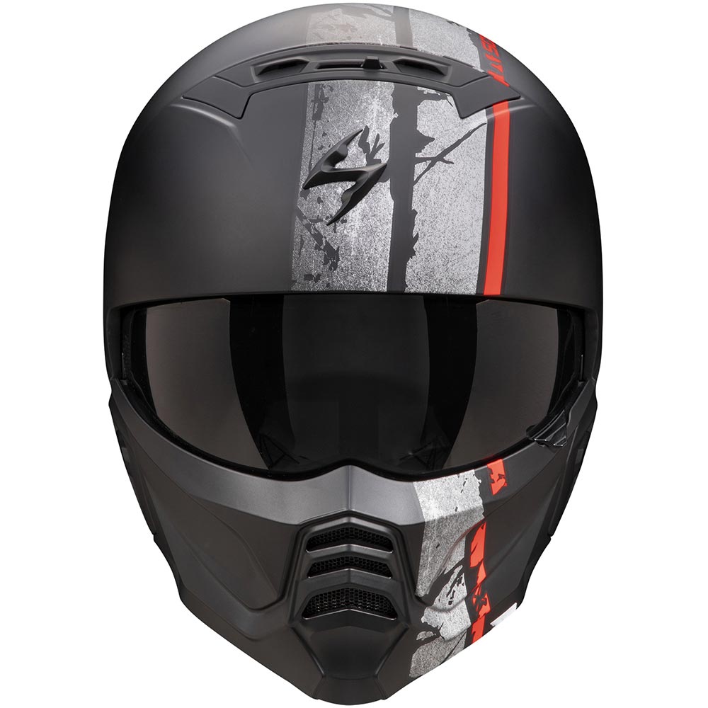 Scorpion - Casque Exo-Combat II Lord Noir Mat / Rouge