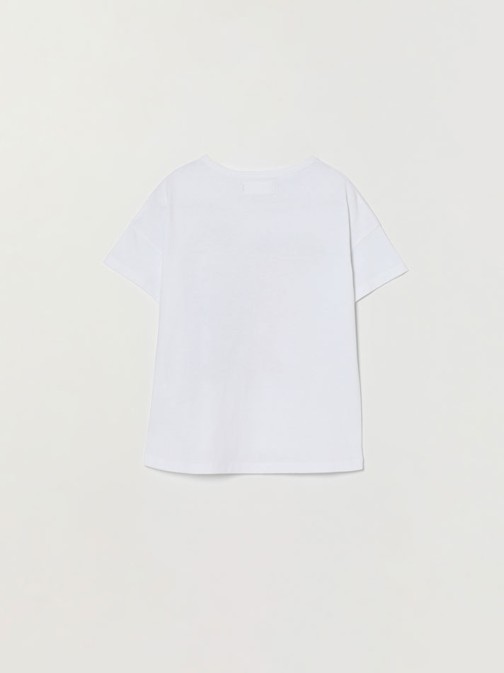 Camiseta Lil© &™Stitch ©DS Estampada - Off White