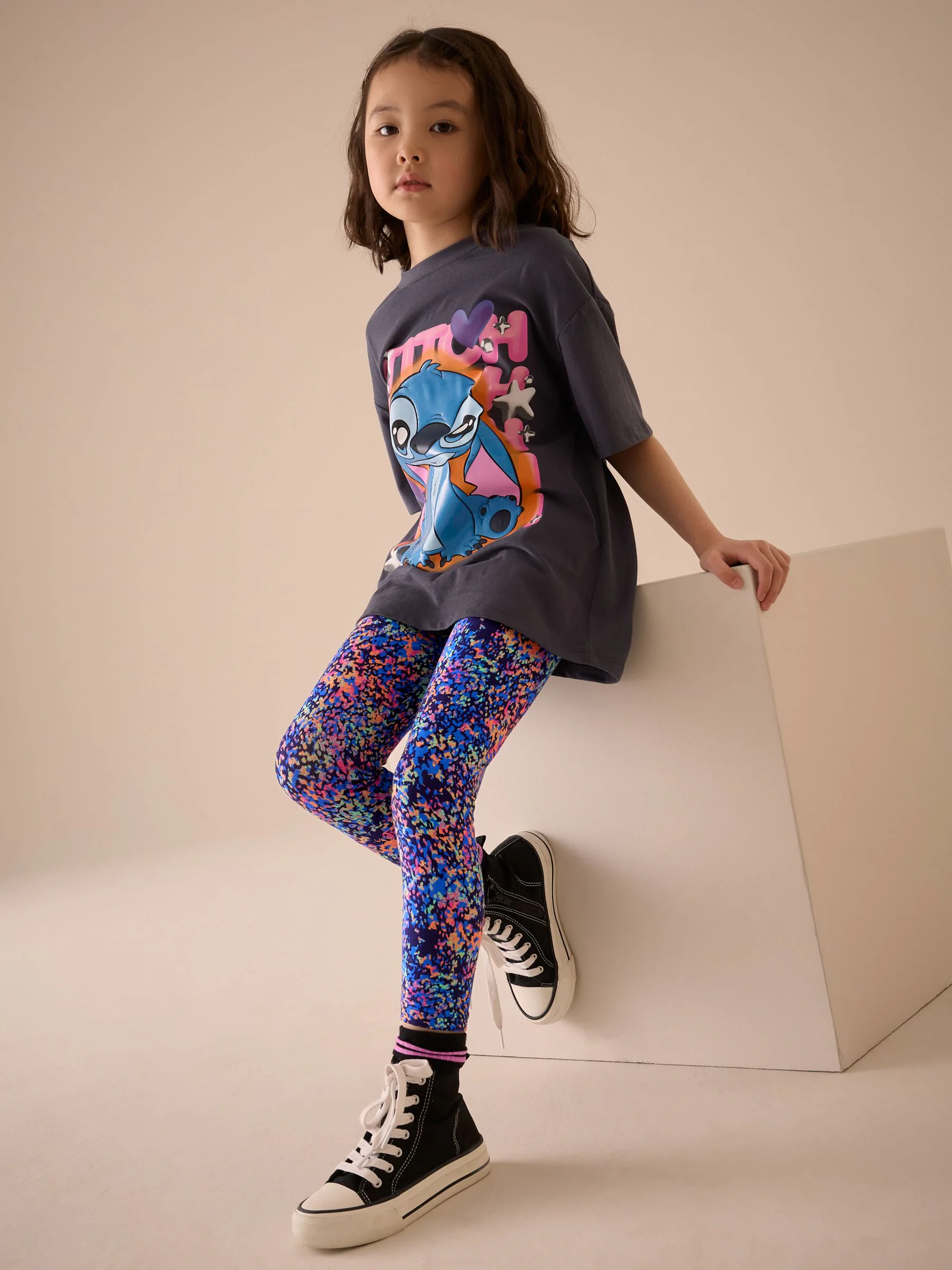 Multi-blauw - Legging (3-16 jr)