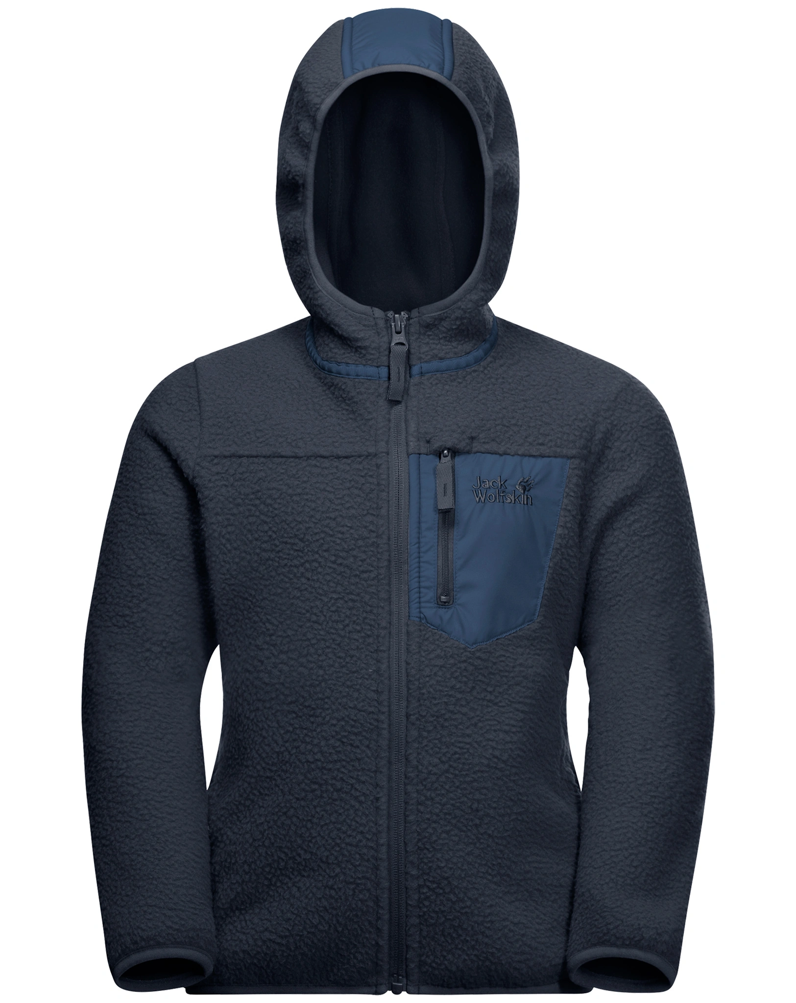 Fleecejacke ICE CLOUD HOOD in night blue