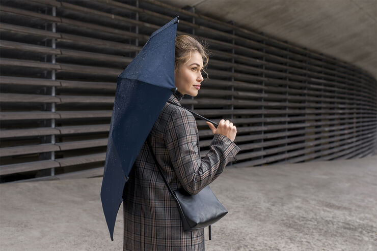 Senz Senz Mini Automatic foldable storm umbrella silk grey Silk grey