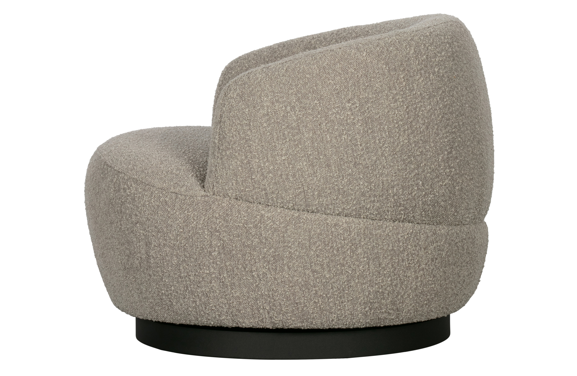 Draaifauteuil Woolly bouclé - Naturel